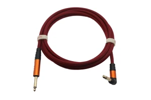 3M 5M Custom Colors Multi-Color Nylon PVC Braided Copper Foil Shielded Guitar Effects Cable 1/4-inch Gold Plug Noise Reduction