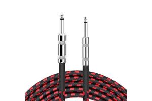 Professional Musical Instrument Guitar Cable PVC Dumb Face Brasion Resistant Braid 6.35MM Audio Guitar Pure Copper Audio Cable