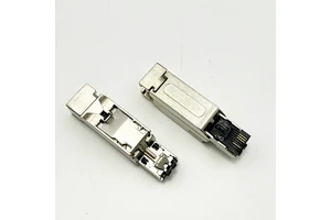 4 Core Profinet RJ45 Fast Connect Straight Connector IP20 Field Termination Plug Industrial Ethernet Automation Cabling Zinc