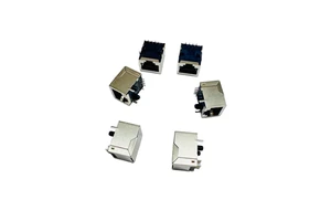 Factory Wholesale ABS RJ45 Male Network Socket 1.5A 8p8c Single Port 18mm Long Copper Contact IP20 220V Guangdong