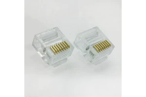 Rj45 Connector 8 Pin Connector Male Female Cat5e Arched Rj45 Connector Rj45 Plug for Network Cable