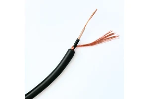 High Conductivity 100m Black Guitar Cable 6.35mm - Electric Instrument Cable with Shielded Design for Clear Sound Transmission