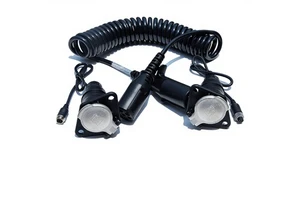 Trailer Parts 7 Pin Connector Truck Trailer Waterproof Camera Coil Sprial Suzi Cable Wire for 1 Channel Trailer Camera System
