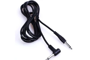 Customization 10FT 90 Degree to Straight 1/4 6.35mm TS Jack Instrument Patch Guitar Cable