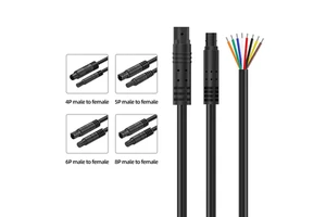 4Pin 5Pin 6Pin 8Pin 8core Connector Waterproof Connector 8 Core Cable for Electric Bicycle and Automobile