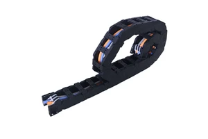Nylon PA66 Material Bridge Type Customized Dimension Flexible Plastic Cable Towing Chain Drag Chains