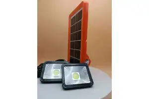 6W IP65 Solar Panel with 2PCS LED Lights and 1 to 4 Splitter Cable Complete Kit with 3m Wire