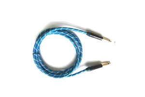 Braided Shielded Guitar Instrument Cable OEM Best Shielded Electric Braided Speaker Guitar Cable