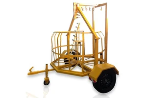 SKYFLEEMIC SK1515 Trailer Mounted Cable Fleeting Device with 5000mt Distance 350kg Weight 2-Year Warranty