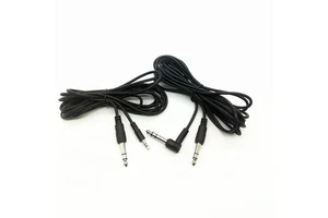 10FT 1/4 Inch TRS Right Angle to 6.35mm Straight Electric Music Instrument Accessories Guitar Jack Cable