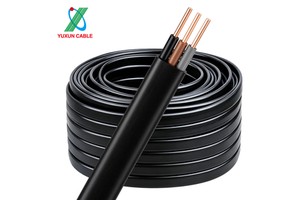 Outdoor BVVB Flat Copper Wire Waterproof UV Resistant Flexible 2.5 Mm² 3 Core BVVB Electrical Wires