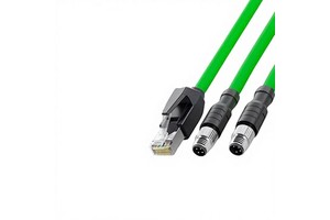M8 to RJ45 Industrial Camera Aviation Plug 4P Four-Core DA Pinhole Male Female Communication Network Cable Distributor Bus