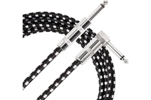 10Ft Jack 6.35Mm Professional Audio Musical Instrument Guitar Jack Cable Connectors for Electric Guitar