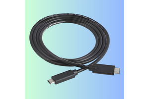 USB 3.2 Gen 2x2 Type C Cable 20Gbps with 56K Resistor-Braided Nylon Shielded IP67 Rated Copper Conductor 5M Length HAD04