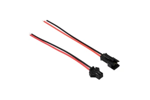 Male and Female JST SM Cable Connectors 2 Pin with 135 mm Electrical Cable Wire for LED Light