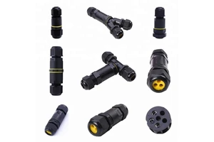 For SAA CE Certified IP68 Waterproof Copper Contact Cable Connector 2Pin 3Pin 4Pin 5Pin for LED Lighting Outdoor Underwater 4M