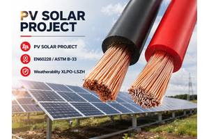 DC PV 2.5mm2 4MM2 6MM2 10MM2 16MM2 Red Black XLPO PV1-F Photovoltaic Solar Cable