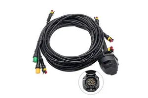 Durable 13-Pin European Trailer Plug 600V Waterproof PVC Automotive Truck RV Accessories Cable for IATF16949 for Tin Plated