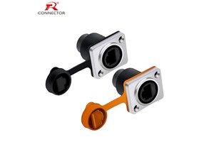 RJ45 Network Cable Connectors,Assembly Panel Ethernet Cable RJ45 Connectors, Waterproof Network Connectors Wire Connectors