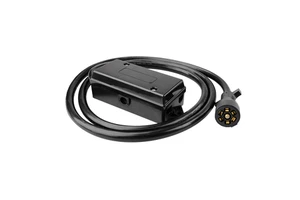 4Feet 7Way Trailer Cord with Junction Box, 4FT Trailer Cable with Wire Box for RV Trailer Motorhome