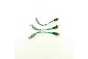 PLC RSSD RJ45S 441 0.2M Industrial Ethernet Cable 4 Pin M12 to RJ45 Lot of 3