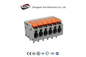 AOSI Quick Connector With Lever 803R 3.5mm 300V 10A Driver Power Terminal Block Spliceable Pin Header Push In Type Wire Splitter