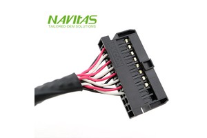 OEM Hirose HIF3BA-20D-2.54C DF13-30DS-1.25C 30pin Copper Conductor PVC Jacket Shielded Twisted Pair LVDS Cable Wiring Harness
