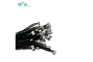 PH 2.0mm 5Pin Shielded Harness UL1185 26AWG Female to Female 920mm Spiral Shield for Anti-Interference Industrial Signal