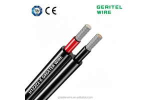 DC 1500V Tinned Copper Photovoltaic Cable XLPO Insulated 4mm-35mm Sizes for Solar Panel Power Industrial Application 16A Rated