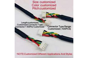 Durable 2464 Multi Core Sheathed Nylon Insulated Power Cable with XH2.54 Electronic Wire for Automobile Machine Signal Control