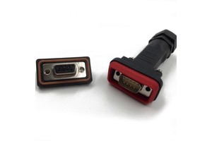 Waterproof IP67 D-SUB Connector Cable Panel D SUB 4Pin 9Pin 15Pin 25Pin 26Pin 37Pin 44Pin 50Pin 62Pin 78Pin 104Pin