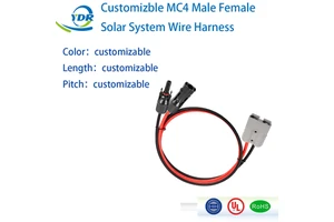 Portable High Voltage Cable Solar Panel Adapter Connector XLPO Insulation Copper Solar Generator Extension Harness Wire