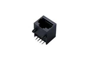 90 Degree Dip Type 8P8C RJ45 Female Connector Unshielded Plastic Ethernet Jack for PCB Mount