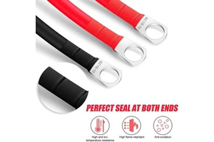 Flexible Solar Battery Cable 100% Copper Core PVC High Temperature Resistant IP67 Rated Low Voltage 12V Inverter Golf Cart