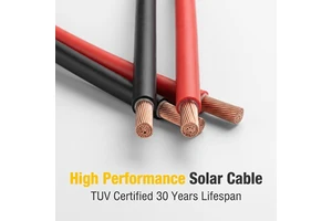 Home Solar Systems XLPE LSZH Waterproof Power PV Cable 6mm2 for Wide Temperature Range