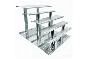 Wall-Mounted Ladder Type Pre-Galvanized Cable Tray with 80-Piece Capacity and Complete Accessories for Easy On-Site Assembly