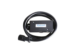 7 Way Trailer Wire - SAE 2586 8ft Cable W/ Pre-Attached Junction Box & Breakaway