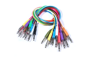6.35mm Guitar Cable - 1/4 Inch TS Male 6.35mm Phono Jack Straight Plug Musical Instrument Patch Cable Wire Cord