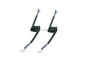 Spring Wire PVC Spring Terminal Telephone Cable Retractable Spiral Cable with Tail Plate Product Category: Connector