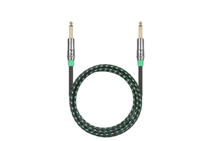 6.35TS Guitar Cable Gold-plated Large Three-core Oxygen-free Copper High-fidelity Electronic Instrument Balanced Harness
