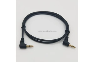 Guitar Pedal Patch TRS Stereo Audio Cable Male to Male Right Angle Balanced Interconnect Cable