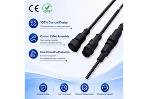 OEM Waterproof Full Wiring Harness for Automobile & Motorcycle New Energy Vehicles with PVC/Nylon Materials