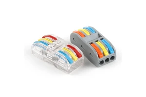 DIY GO Mini Compact Push in Wire Connector Top Quality Quick Screwless Lever Cable Connectors Terminal Block 3P PCT-223