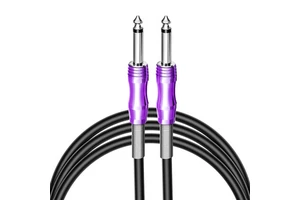 1/4 Inch TRS Instrument Guitar Cable, 6.35mm Guitar Bass AMP Cord,6.3mm Male Jack Stereo Audio Balanced Line for Electric Guitar