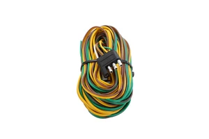 New 12-24V 4-Way Flat Plastic Trailer Wiring Harness Tin Plated PVC Molded Cable Assembly Replacement Parts & Accessories
