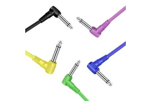 Double Elbow 90 Degree 6.35MM Electric Guitar Effector Cable