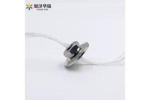 Asaze Rae KF40 Flange With 8 22AWG Hermetic Feedthrough/hermetic Connector Custom Wire Harnesses