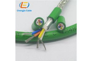 22AWG Profinet Data Cable 6XV1840-2AH10/6XV1 870-3QN10 Siemens Ethernet Bus Cable M12 D Code Connector Male Shielded Cable