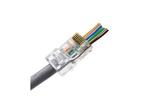 RJ45 CAT5 Cat6 UTP Pass Through RJ45 Connectors
