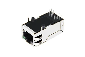 1x1 Port Length 32.5mm 1000 Base-T 12P8C RJ45 Female Connector Cat6 Industrial Ethernet Connectors